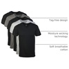 image:imageGildan Mens VNeck TShirts Multipack Style G1103BlackSport GreyCharcoal 5pack