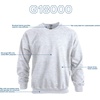 image:imageGildan Unisex Adult Fleece Crewneck Sweatshirt Style G18000 MultipackAsh Grey 1pack