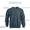image:imageGildan Unisex Adult Fleece Crewneck Sweatshirt Style G18000 MultipackDark Heather 1pack