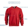 image:imageGildan Unisex Adult Fleece Crewneck Sweatshirt Style G18000 MultipackRed 1pack