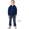 image:imageGildan Youth Hoodie Sweatshirt Style G18500BNavy