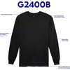 image:imageGildan Youth Ultra Cotton Long Sleeve TShirt Style G2400B 2PackBlack