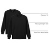 image:imageGildan Youth Ultra Cotton Long Sleeve TShirt Style G2400B 2PackBlack