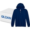 image:imageGildan unisexadult Fleece Zip Hoodie Sweatshirt Style G18600 MultipackNavy