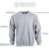 image:imageUnderground Printing Unisex Adult Fleece Crewneck Sweatshirt Style G18000 MultipackSport Grey