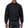 image:imageGildan Adult Fleece QuarterZip Cadet Collar Sweatshirt Style G18800Black