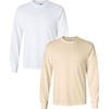 image:imageGildan Adult Ultra Cotton Long Sleeve TShirt Style G2400 MultipackWhiteNatural