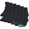 image:imageGildan Mens Polyester Half Cushion Ankle Socks 12PairsAssorted