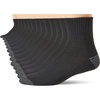 image:imageGildan Mens Polyester Half Cushion Ankle Socks 12PairsBlack
