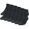 image:imageGildan Mens Polyester Half Cushion No Show Socks 12packBlack