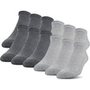image:imageGildan Mens Polyester Half Cushion No Show Socks 12packGrey