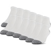 image:imageGildan Mens Polyester Half Cushion No Show Socks 12packWhite