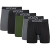 image:imageGildan Mens Underwear Cotton Stretch Boxer Briefs MultipackHeather Dark GreyBlack SootGreen Midnight