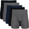 image:imageGildan Mens Underwear Covered Waistband Boxer Briefs MultipackBlackCharcoalNavy