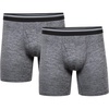 image:imageGildan Mens Underwear Performance DriftKnit Modern Boxer Briefs 2PackCaviar Heather Reg Leg Boxer Brief