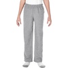 image:imageGildan Youth Open Bottom Sweatpants Style G18400BSport Gray
