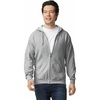image:imageUnderground Printing Unisex Adult Fleece Zip Hoodie Sweatshirt Style G18600 MultipackSport Grey