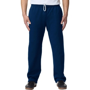 image:imageGildan Adult Fleece Open Bottom Sweatpants with Pockets Style G18300Navy