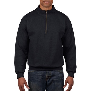 image:imageGildan Adult Fleece QuarterZip Cadet Collar Sweatshirt Style G18800Black