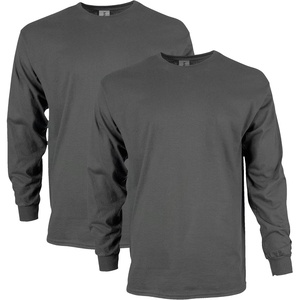 image:imageGildan Adult Ultra Cotton Long Sleeve TShirt Style G2400 MultipackCharcoal