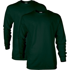 image:imageGildan Adult Ultra Cotton Long Sleeve TShirt Style G2400 MultipackForest Green