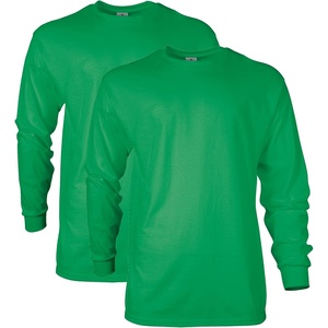 image:imageGildan Adult Ultra Cotton Long Sleeve TShirt Style G2400 MultipackIrish Green