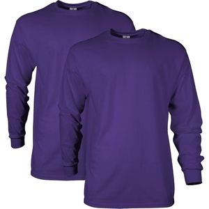 image:imageGildan Adult Ultra Cotton Long Sleeve TShirt Style G2400 MultipackPurple