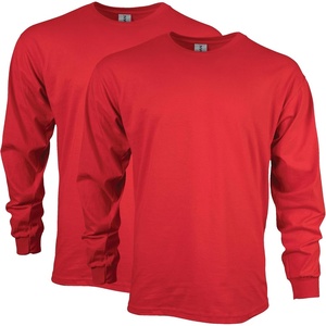 image:imageGildan Adult Ultra Cotton Long Sleeve TShirt Style G2400 MultipackRed