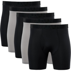 image:imageGildan Mens Performance Underwear Boxer BriefsBlackOpal Grey