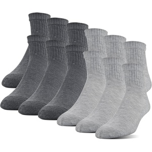 image:imageGildan Mens Polyester Half Cushion Ankle Socks 12PairsGrey