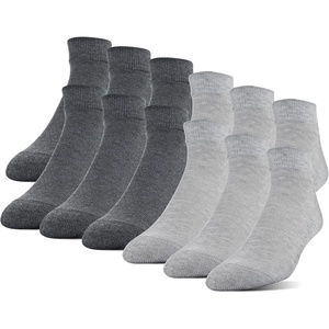 image:imageGildan Mens Polyester Half Cushion Low Cut Socks 12packGrey