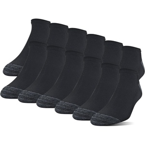 image:imageGildan Mens Polyester Half Cushion No Show Socks 12packBlack