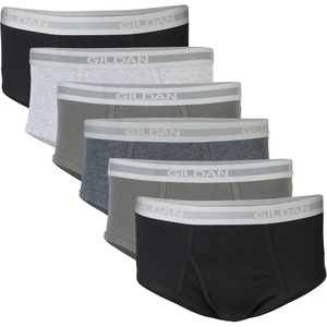 image:imageGildan Mens Underwear Briefs MultipackGreyBlack 6 Pack