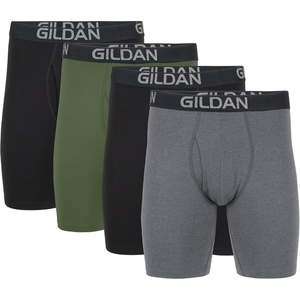 image:imageGildan Mens Underwear Cotton Stretch Boxer Briefs MultipackBlack SootHeather Dark GreyGreen Midnight
