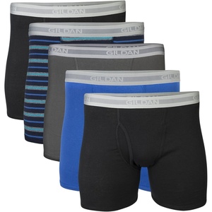image:imageGildan Mens Underwear Cotton Stretch Boxer Briefs MultipackMixed Black