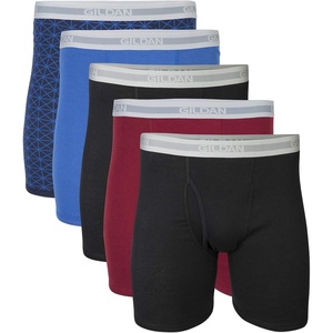 image:imageGildan Mens Underwear Cotton Stretch Boxer Briefs MultipackMixed BlueGrey