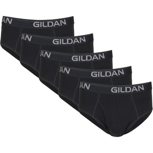 image:imageGildan Mens Underwear Cotton Stretch Briefs 5PackBlack Soot 5pack