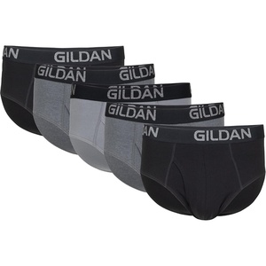 image:imageGildan Mens Underwear Cotton Stretch Briefs 5PackBlack SootHeather Dark GreyGrey Flannel