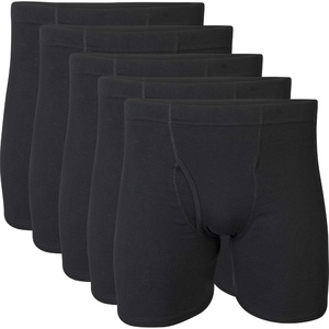 image:imageGildan Mens Underwear Covered Waistband Boxer Briefs MultipackBlack