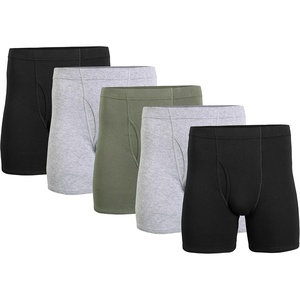 image:imageGildan Mens Underwear Covered Waistband Boxer Briefs MultipackBlackSport Grey HeatherMilitary Green