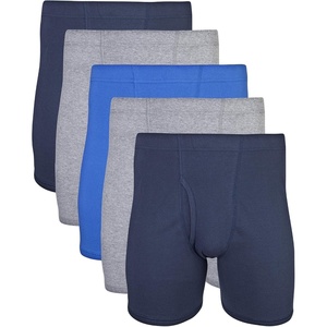 image:imageGildan Mens Underwear Covered Waistband Boxer Briefs MultipackMixed Royal
