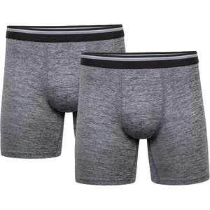 image:imageGildan Mens Underwear Performance DriftKnit Modern Boxer Briefs 2PackCaviar Heather