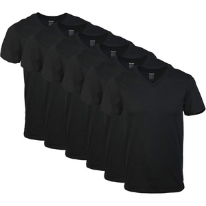 image:imageGildan Mens VNeck TShirts Multipack Style G1103Black 6pack
