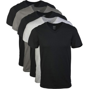 image:imageGildan Mens VNeck TShirts Multipack Style G1103BlackSport GreyCharcoal 5pack