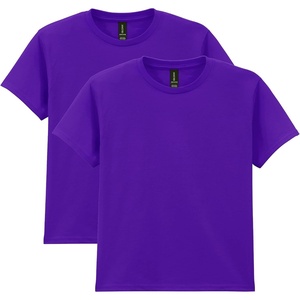 image:imageGildan UnisexChild Gildan Youth Heavy Cotton TShirt Style G5000b 2PackPurple