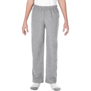 image:imageGildan Youth Open Bottom Sweatpants Style G18400BSport Gray