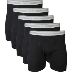 image:imageGildan mens Underwear Boxer Briefs MultipackBlack 5pack  Classic Length
