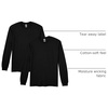 image:imageGildan Adult DryBlend Long Sleeve TShirt Style G8400 2PackBlack