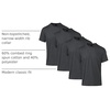image:imageGildan Adult Softstyle CVC Short Sleeve TShirt Style G67000 MultipackPitch Black Mist