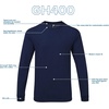 image:imageGildan Hammer Adult Long Sleeve TShirt 2Pack Style GH400White 2pack